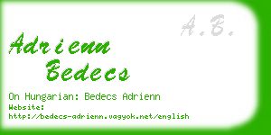 adrienn bedecs business card